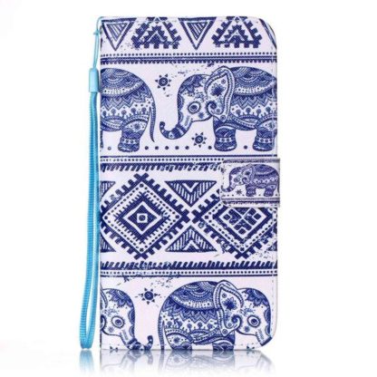 Plånboksfodral iPhone SE (2020) - Indiskt / Elefanter