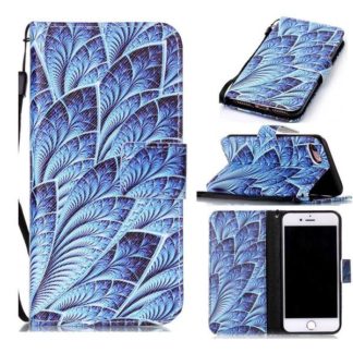 Plånboksfodral iPhone SE (2020) – Blå Blomma