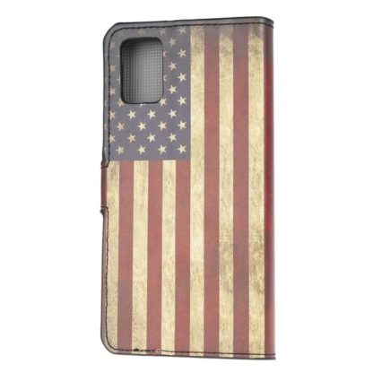 Plånboksfodral Samsung Galaxy A41 - Flagga USA