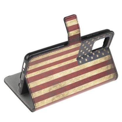 Plånboksfodral Samsung Galaxy A41 - Flagga USA