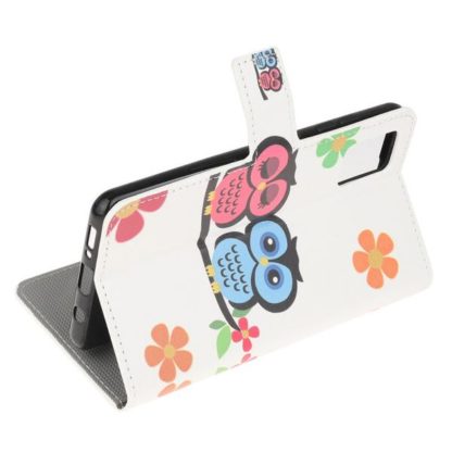 Plånboksfodral Samsung Galaxy A41 - Ugglor & Blommor