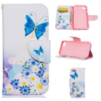 Plånboksfodral Apple iPhone 7 – Fjärilar och Blommor