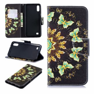 Plånboksfodral Samsung Galaxy A10 – Fjärilar I Cirkel
