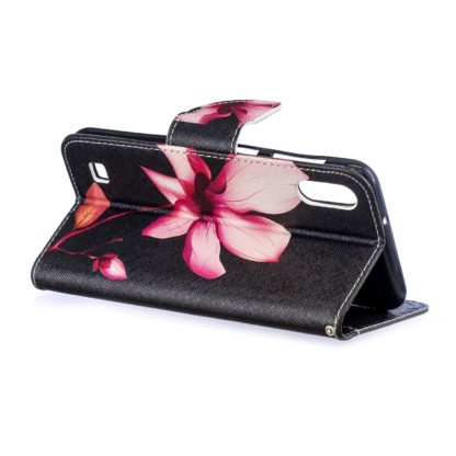 Plånboksfodral Samsung Galaxy A10 – Rosa Blomma