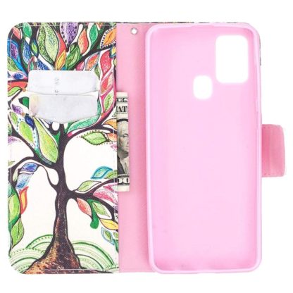 Plånboksfodral Samsung Galaxy A21s – Färgglatt Träd