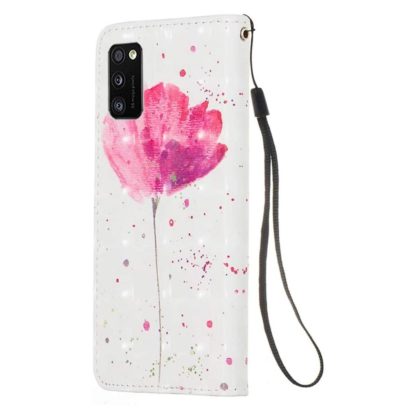 Plånboksfodral Samsung Galaxy A41 - Rosa Blomma
