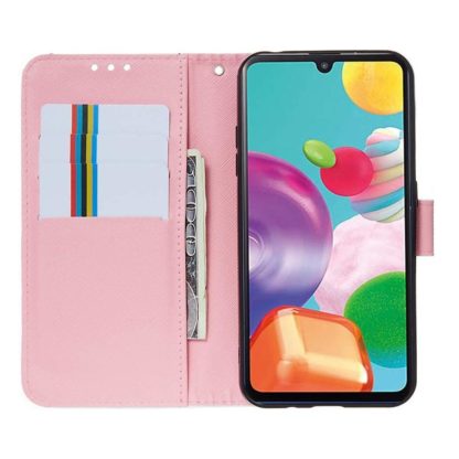 Plånboksfodral Samsung Galaxy A41 - Rosa Blomma