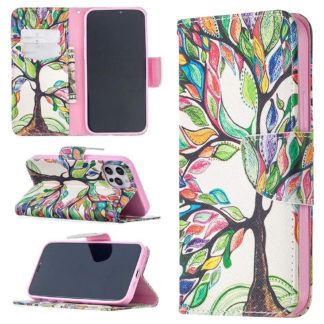 Plånboksfodral iPhone 12 Pro Max – Färgglatt Träd