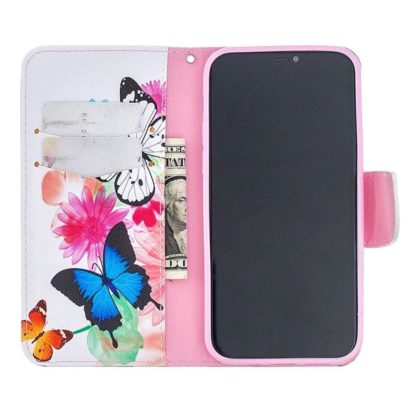 Plånboksfodral iPhone 12 Pro Max – Färgglada Fjärilar