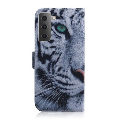Plånboksfodral Samsung Galaxy S21 Plus – Vit Tiger