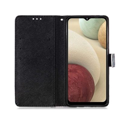 Plånboksfodral Samsung Galaxy A42 - Döskalle / Rosor