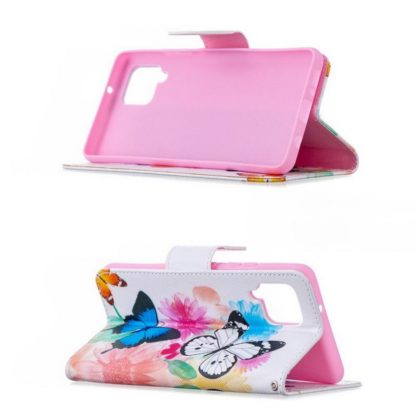 Plånboksfodral Samsung Galaxy A42 - Färgglada Fjärilar