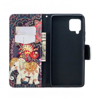 Plånboksfodral Samsung Galaxy A42 - Indiskt / Elefant