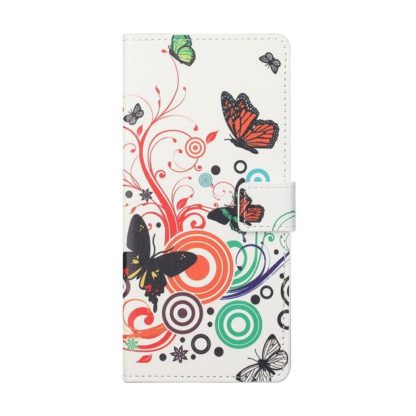 Plånboksfodral Huawei P Smart 2021 - Vit med Fjärilar