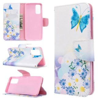 Plånboksfodral Huawei P Smart 2021 – Fjärilar och Blommor