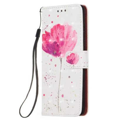 Plånboksfodral Samsung Galaxy A02s – Rosa Blomma