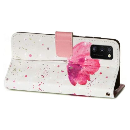 Plånboksfodral Samsung Galaxy A02s – Rosa Blomma