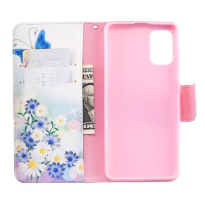 Plånboksfodral Samsung Galaxy A03s – Fjärilar och Blommor