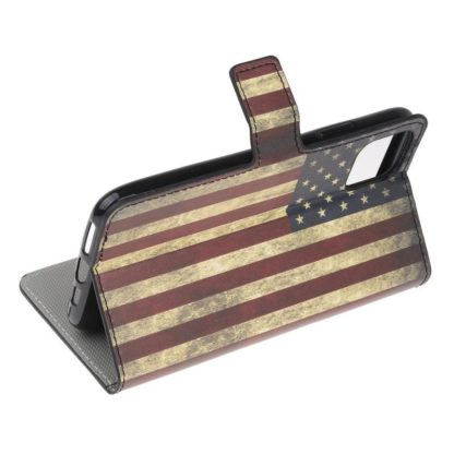 Plånboksfodral iPhone 12 Pro Max - Flagga USA