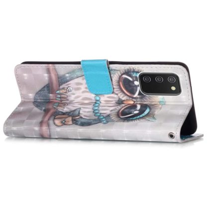 Plånboksfodral Samsung Galaxy A03s – Utsmyckad Uggla