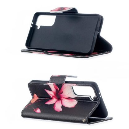 Plånboksfodral Samsung Galaxy S21 FE - Rosa Blomma