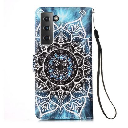 Plånboksfodral Samsung Galaxy S21 FE - Blå Mandala