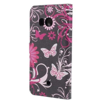 Plånboksfodral HTC U11 - Svart med Fjärilar