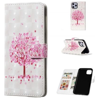 Plånboksfodral Apple iPhone 11 Pro - Rosa Träd