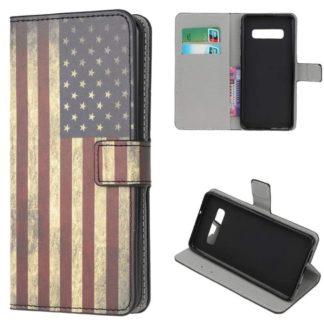 Plånboksfodral Samsung Galaxy S10 - Flagga USA
