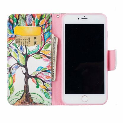 Plånboksfodral Apple iPhone 7 – Färgglatt Träd