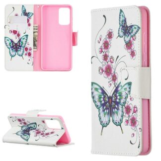 Plånboksfodral Samsung Galaxy A53 – Fjärilar och Blommor