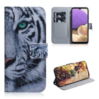 Plånboksfodral Samsung Galaxy A33 – Vit Tiger