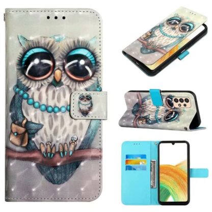 Plånboksfodral Samsung Galaxy A53 – Utsmyckad Uggla