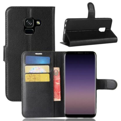 Plånboksfodral Samsung Galaxy A8 (2018) - Svart