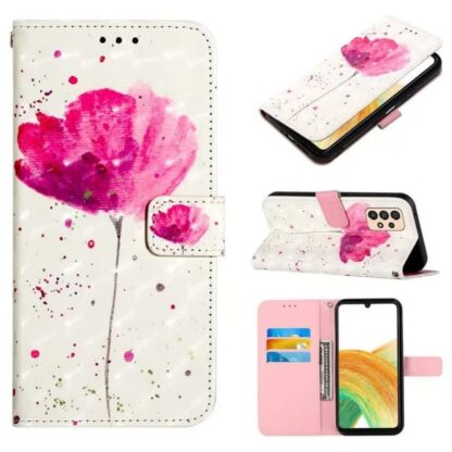 Plånboksfodral Samsung Galaxy A53 – Rosa Blomma