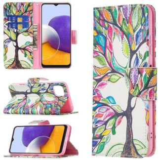 Plånboksfodral Samsung Galaxy A03 – Färgglatt Träd