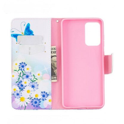 Plånboksfodral Samsung Galaxy A33 – Fjärilar och Blommor