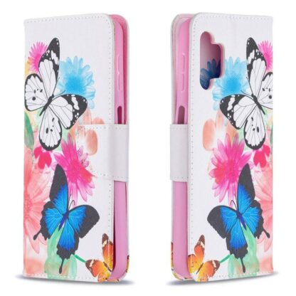 Plånboksfodral Samsung Galaxy A13 – Färgglada Fjärilar