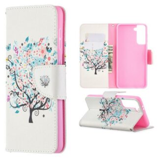 Plånboksfodral Samsung Galaxy S22 - Färgglatt Träd