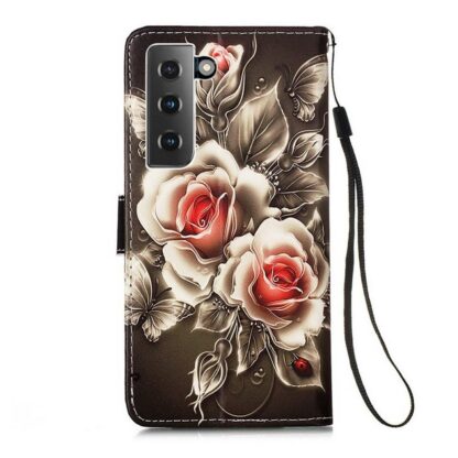 Plånboksfodral Samsung Galaxy S22 - Rosor