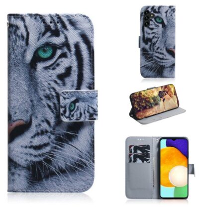 Plånboksfodral Samsung Galaxy A13 (5G) - Vit Tiger