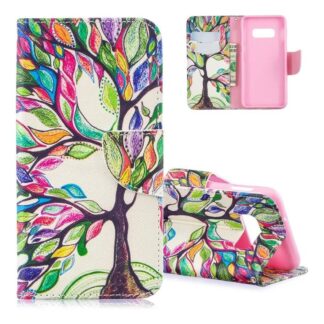 Plånboksfodral Samsung Galaxy S10e - Färgglatt Träd