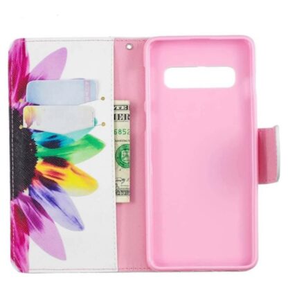 Plånboksfodral Samsung Galaxy S10 - Färgglad Blomma