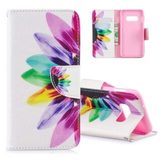 Plånboksfodral Samsung Galaxy S10e - Färgglad Blomma