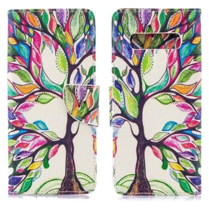 Plånboksfodral Samsung Galaxy S10 Plus - Färgglatt Träd
