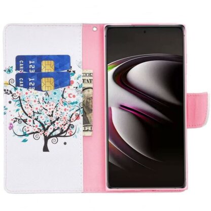 Plånboksfodral Samsung Galaxy S22 Ultra - Färgglatt Träd