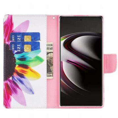 Plånboksfodral Samsung Galaxy S22 Ultra - Färgglad Blomma