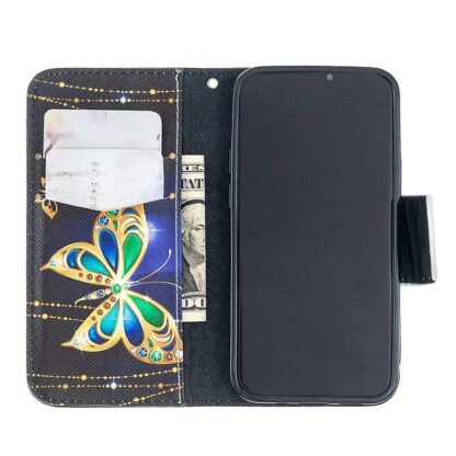 Plånboksfodral iPhone 14 Pro – Guldfjäril