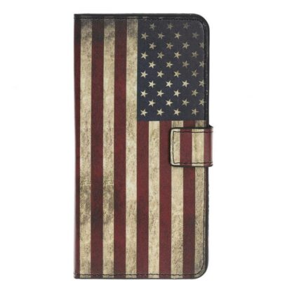 Plånboksfodral iPhone 14 Pro - Flagga USA