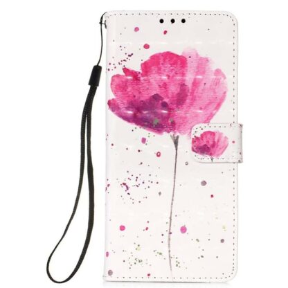 Plånboksfodral iPhone 14 – Rosa Blomma